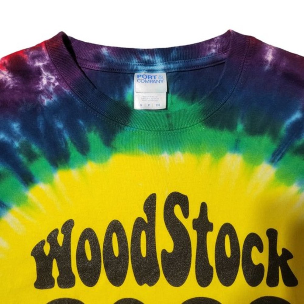 Woodstock 2022 Funlakers Tie Dye Concert Tee Shirt Short Sleeves - Picture 4 of 5